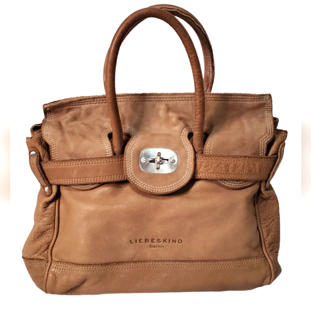 Liebeskind Leather Satchel Bag Hermes buckle look alike
